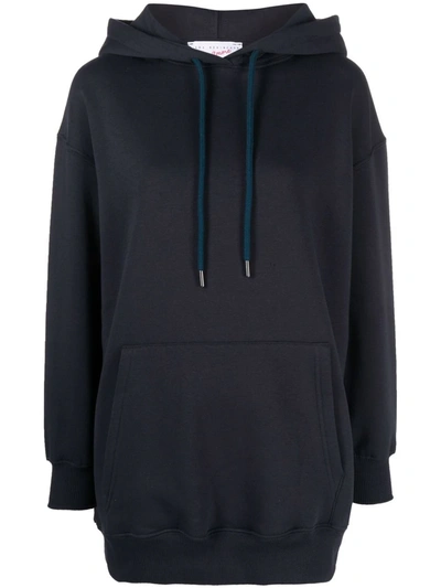 Giada Benincasa Oversized Drawstring Hoodie In Blue