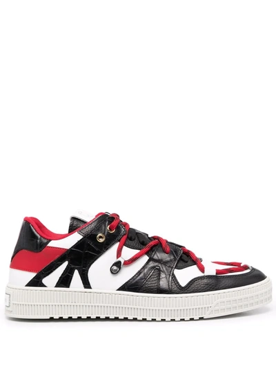 Giuliano Galiano Jeson Leather Low-top Sneakers In Black