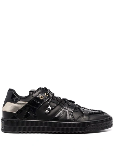 Giuliano Galiano Jeson Leather Low-top Trainers In Negro