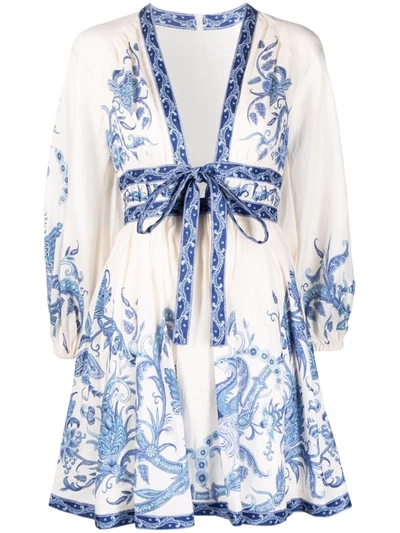 Zimmermann Dali Dress In White