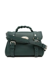 Mulberry Mini Alexa Green Leather Crossbody Bag In Green