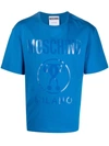 Moschino Double Question Mark T-shirt In Blue