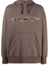 GIVENCHY BARBED WIRE 印花连帽衫