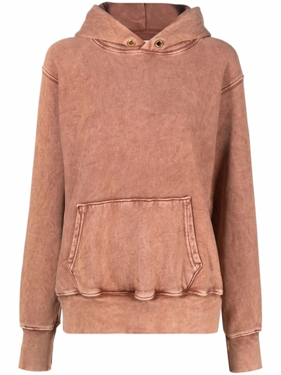 Les Tien Hooded Long-sleeve Sweatshirt In Brown