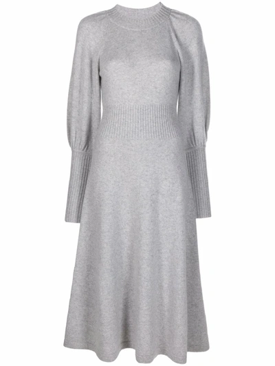 Zimmermann Cashmere-blend Sweater Dress In Grey