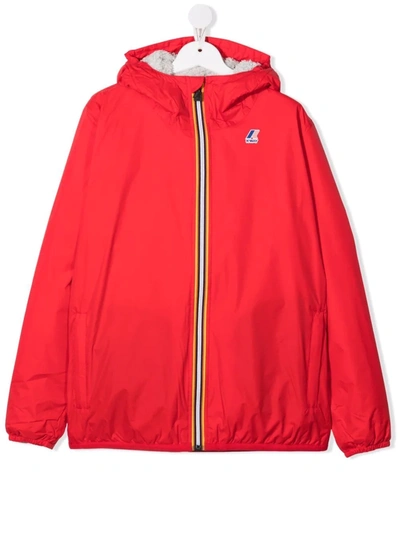 K-way Kids' Red Zip-up Hoodie