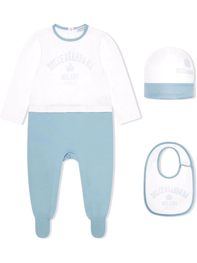 Dolce & Gabbana Baby Wear Set In White