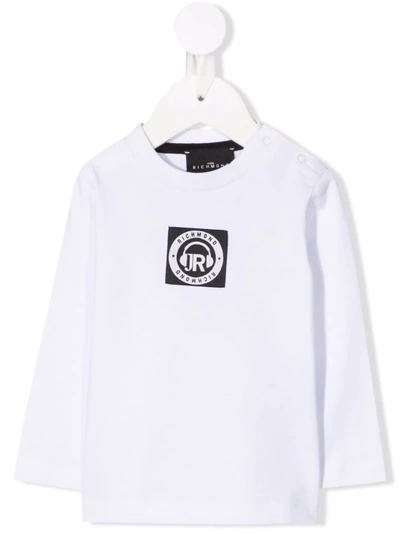 John Richmond Junior Babies' Logo-print Cotton T-shirt In White