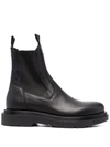 BUTTERO SIDE-PANELLED LEATHER BOOTS