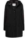 Woolrich Arctic High Collar Parka In Black