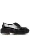 Adieu Type 101 Derby Creeper Lace-up Shoes In Black