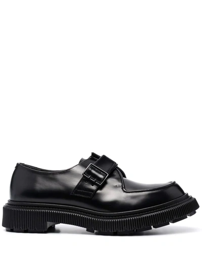 Adieu Type 136 Buckle Derby Shoes In Black