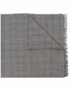 TOM FORD CHECK-PATTERN WOOL SCARF