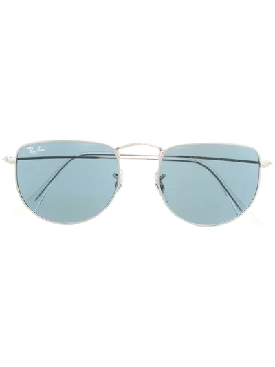 Ray Ban Elon Round-frame Sunglasses In Silver
