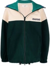 Isabel Marant Étoile Green & Off-white Malti Fleece Jacket In Green