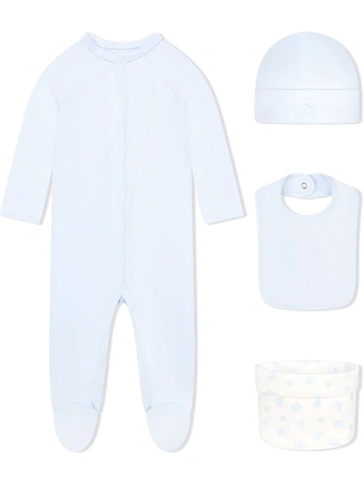 Ralph Lauren Babies' Cotton Pyjama Gift Set In Blue