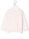 FENDI LOGO-PRINT CREW NECK SWEATSHIRT