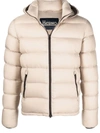 Herno Padded Quilted Coat In Neutrals