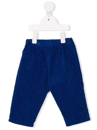 Bonton Babies' Elasticated-waist Trousers In Blue