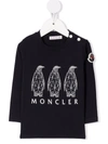 Moncler Geometric Animal Print T-shirt In Blue