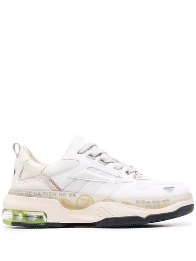 Premiata Draked Lace-up Sneakers In White