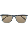 Montblanc Rectangular Tinted-lense Sunglasses In Blue