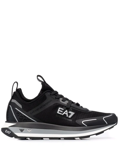 Ea7 Altura Low-top Sneakers In Black