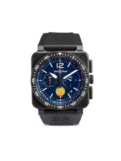 Bell & Ross Br 03-94 Patrouille De France Ceramic And Rubber Automatic Watch In Blue
