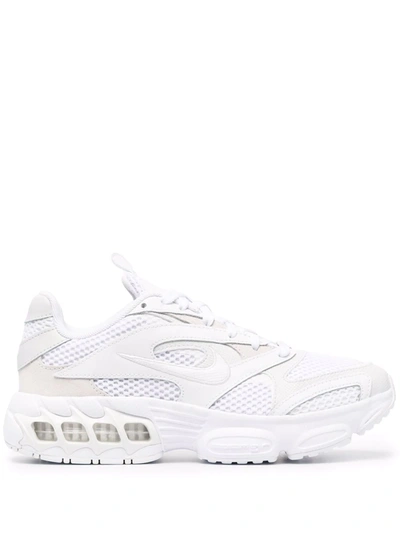 Nike Zoom Air Fire Mesh, Faux Leather And Faux Suede Sneakers In Pink
