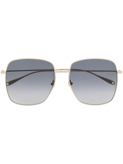 Gucci Oversized-frame Gradient Sunglasses In Gold