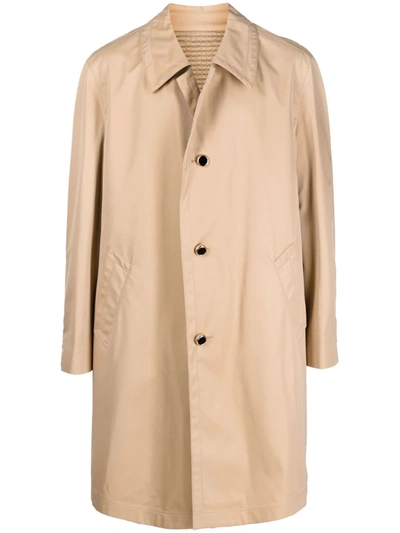 Cool Tm Crinkled Single-breasted Coat In Neutrals