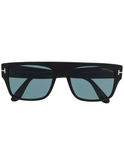 Tom Ford Dunning Rectangle-frame Sunglasses In Black