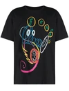 FENDI X NOEL FIELDING LOGO-LETTERING T-SHIRT