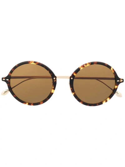 Isabel Marant Eyewear Round Frame Sunglasses In Gold