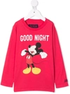Mc2 Saint Barth Teen Cartoon-print Long-sleeve Top In Pink