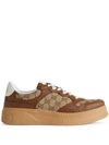 GUCCI GG EMBOSSED LOW-TOP SNEAKERS