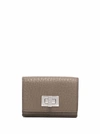 FENDI TWIST-LOCK LEATHER CARDHOLDER