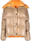 Moncler Parana Water Resistant Down Puffer Jacket In Grey