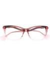 Gucci Square Frame Glasses In Pink