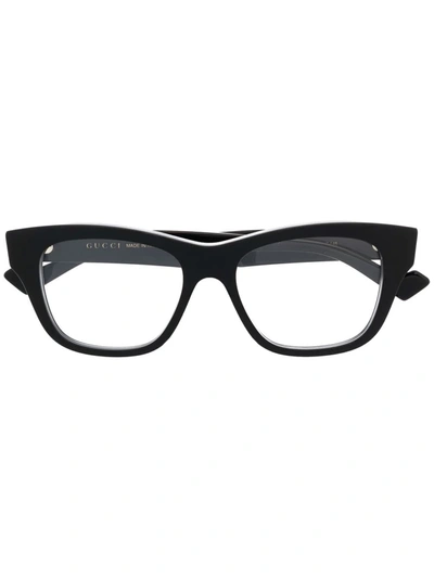 Gucci Rectangle-frame Glasses In Black