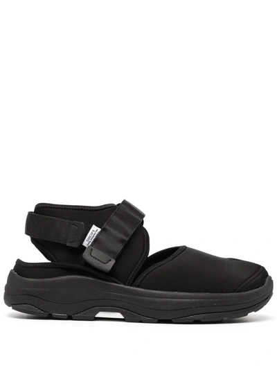 Suicoke Slingback Split-toe Sandals In Black