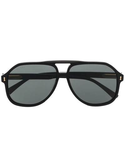 Gucci Pilot-frame Sunglasses In Black