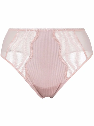 Wolford High-waist String Thong In Pink