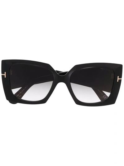 Tom Ford Jacquetta Square Sunglasses In Black