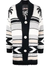 TWINSET PATTERNED BUTTON-UP CARDIGAN