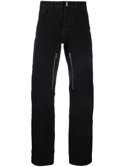 Givenchy Black 4g Jacquard Jeans