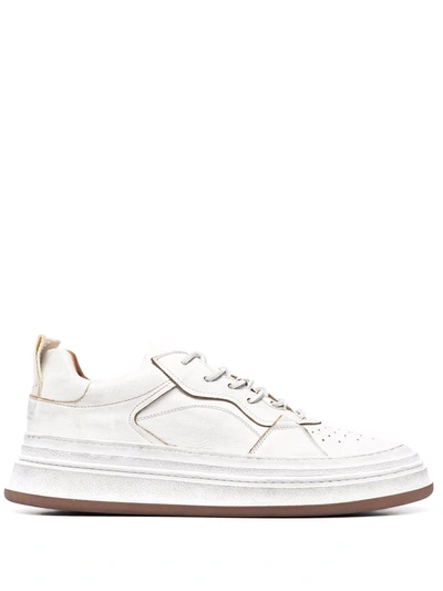 Buttero Used-effect Low-top Trainers In White