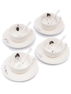 Pols Potten Undressed Ceramic Tea Set In White