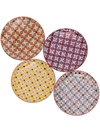 Pols Potten Multicoloured Hippy Side Plate Set In Red