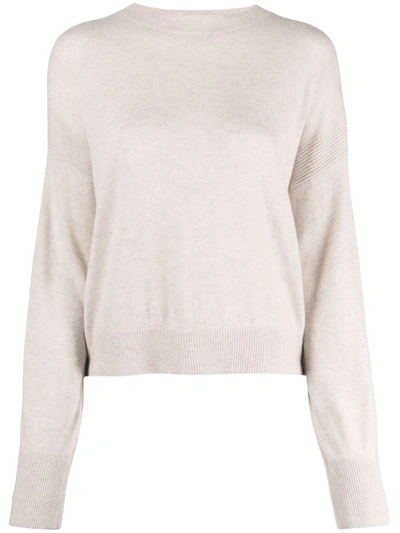 Le Kasha Round Neck Cashmere Jumper In Neutrals